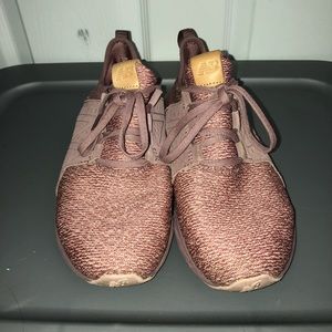 Nude/pink new balance sneakers